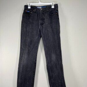 Vintage Express Bleus Bootcut Denim Jeans Women's 9/10 High Rise Black USA VTG